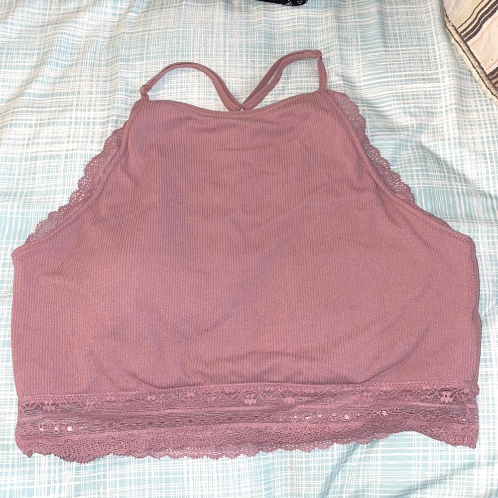 Dusty pink/ purple, BKE Boutique bralette. Size Large. Fits like an XL